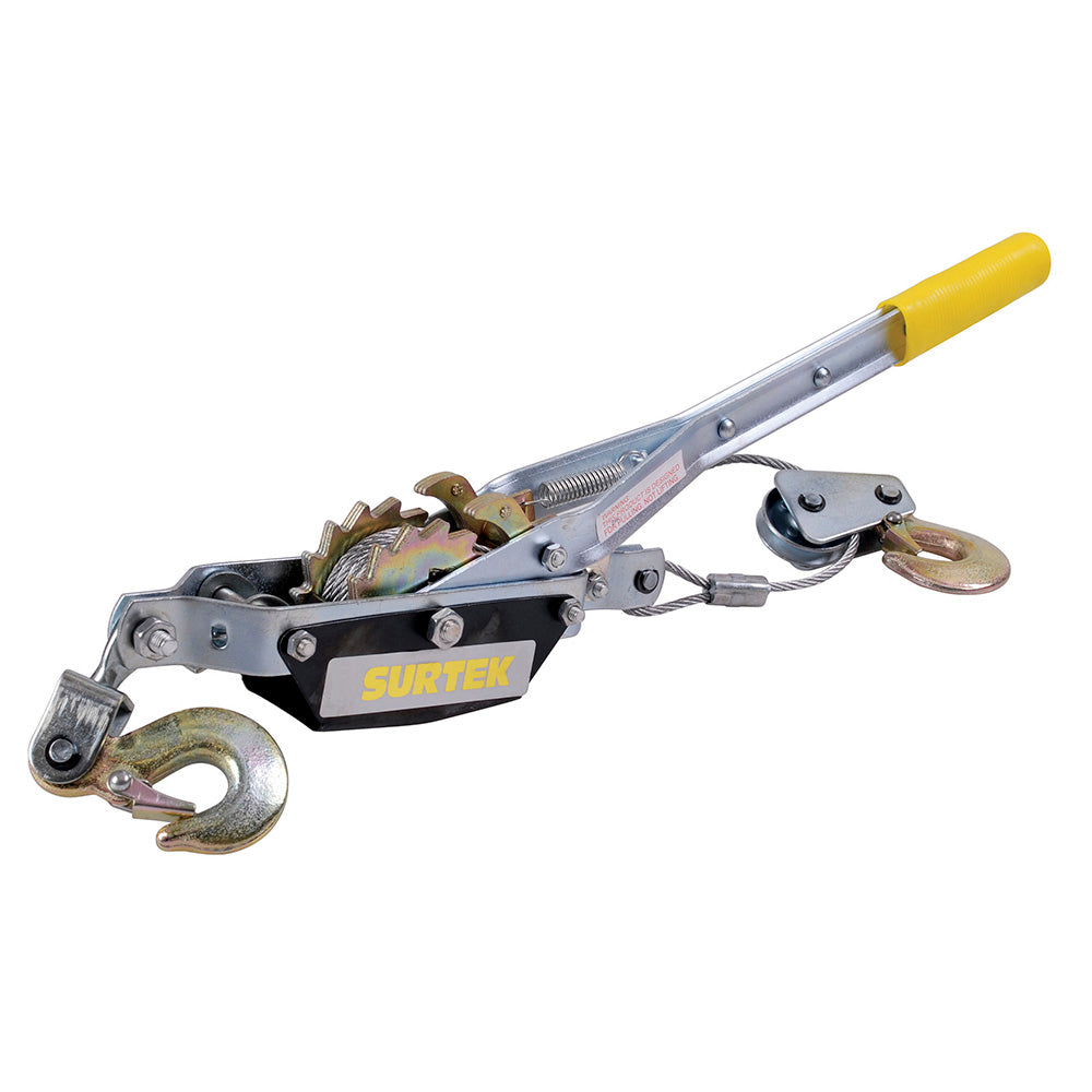 Malacate tecle Mini grúa o thirfors 4ton Surtek malacate extractor mecanico catalina