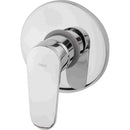 Llave de palanca maneral para ducha. Para empotrar en regadera. Mezcladora monomando