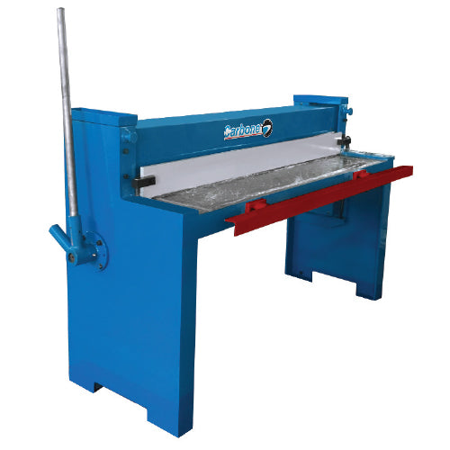 Cortadora de laminas Cizalla manual 5 pies (1500 mm) Corta calibre 16#/1.5mm acero al carbon c/medidor trasero