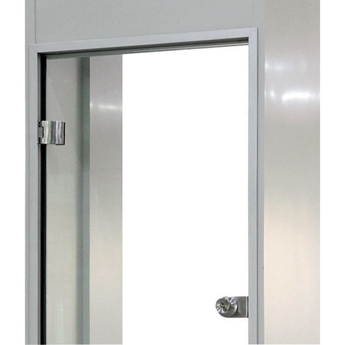 Perfil de aluminio con empaque incluido para puertas Novus.largo 5.8 mt. Acabado aluminio anodizado