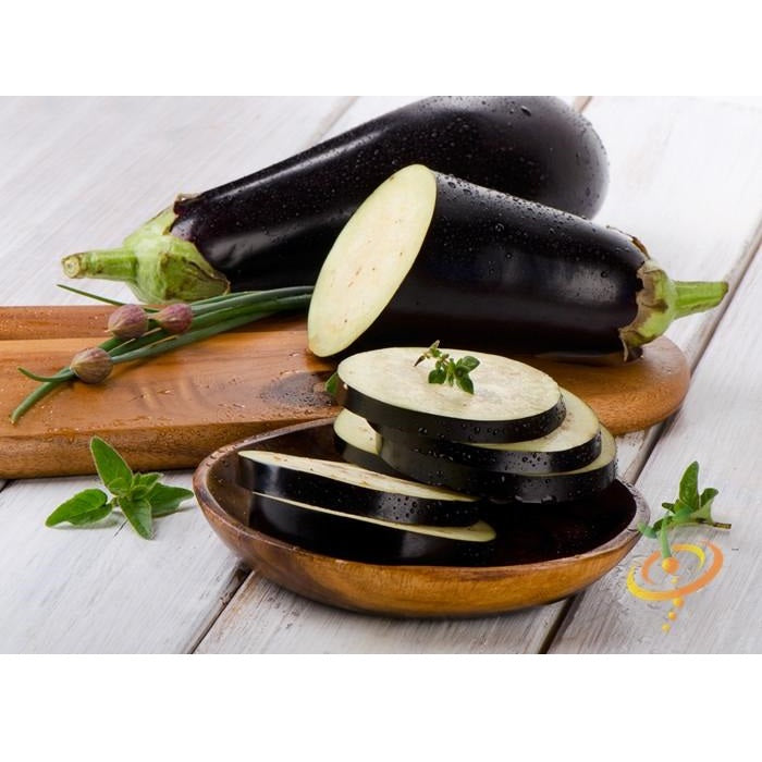 Semillas de berenjena, Belleza negra (100% Heirloom/No Híbrido/No GMO). 50 semillas aproximadamente.