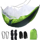 Hamaca Red Mosquitera Verde con Accesorios. 260*140cm