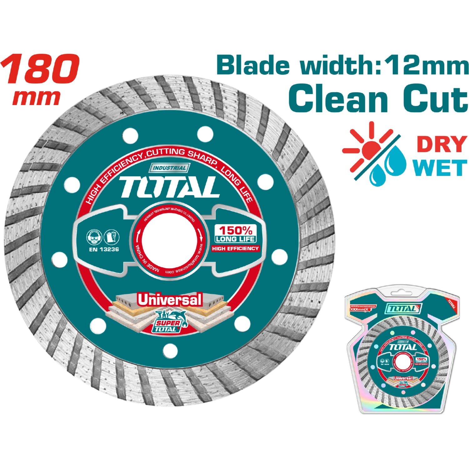 Disco Diamantado Turbo Para Concreto 180(7")X22mm