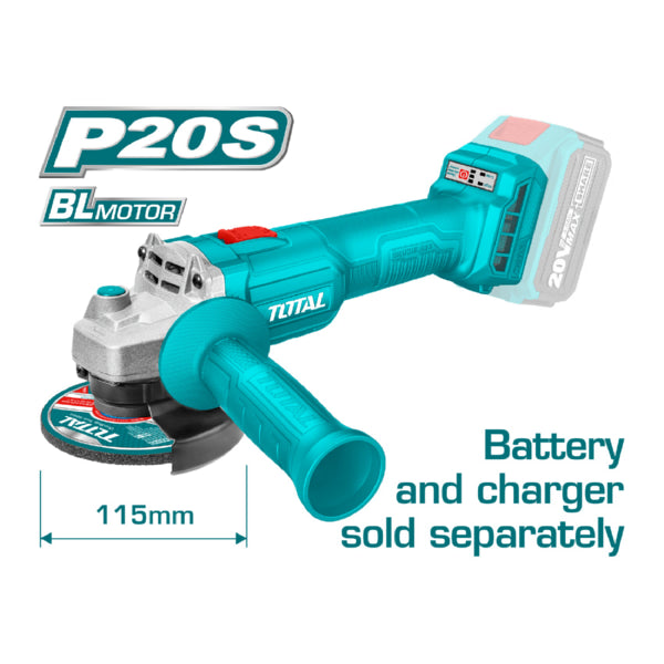 Flexible Inalámbrica 4-1/2" de Batería de Litio 20V. No incluye disco, batería ni cargador.