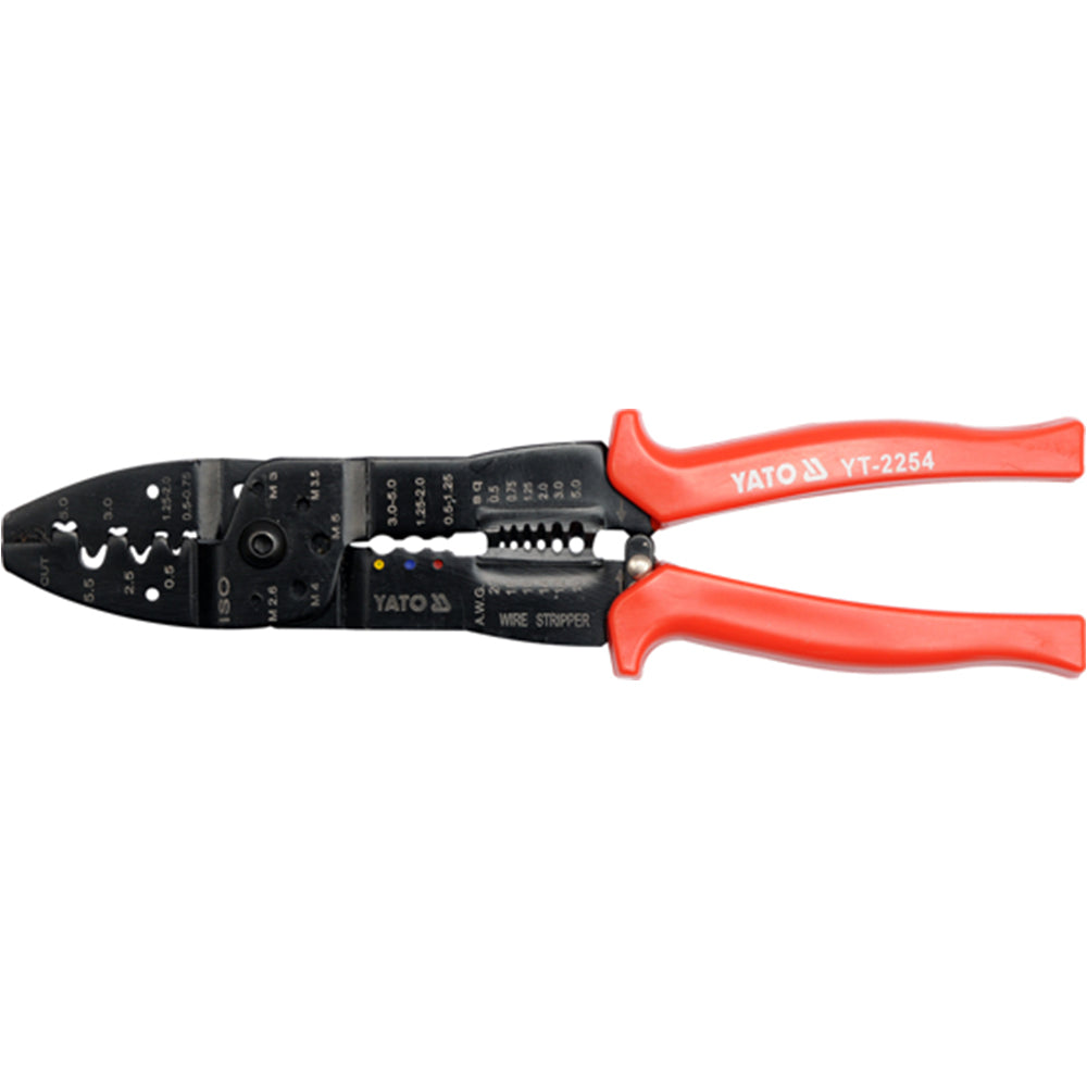 Pinzas 250 mm para crimpar conectores electricos de 0.5 a 5.5 mm2