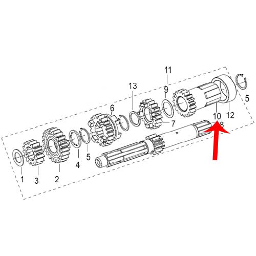 Engranaje del arranque (TX200)