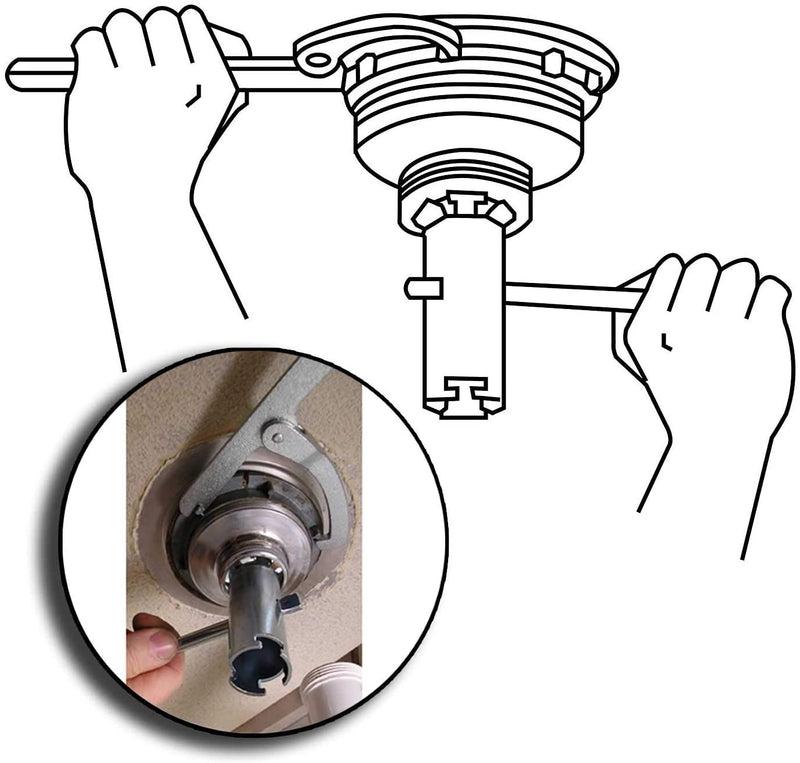 Llave removedora con palanca para drenaje