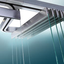 Zocalo inf. puerta.80mm inox304macizo.1mt recortable No req saques.P/8-10-12mm Brill