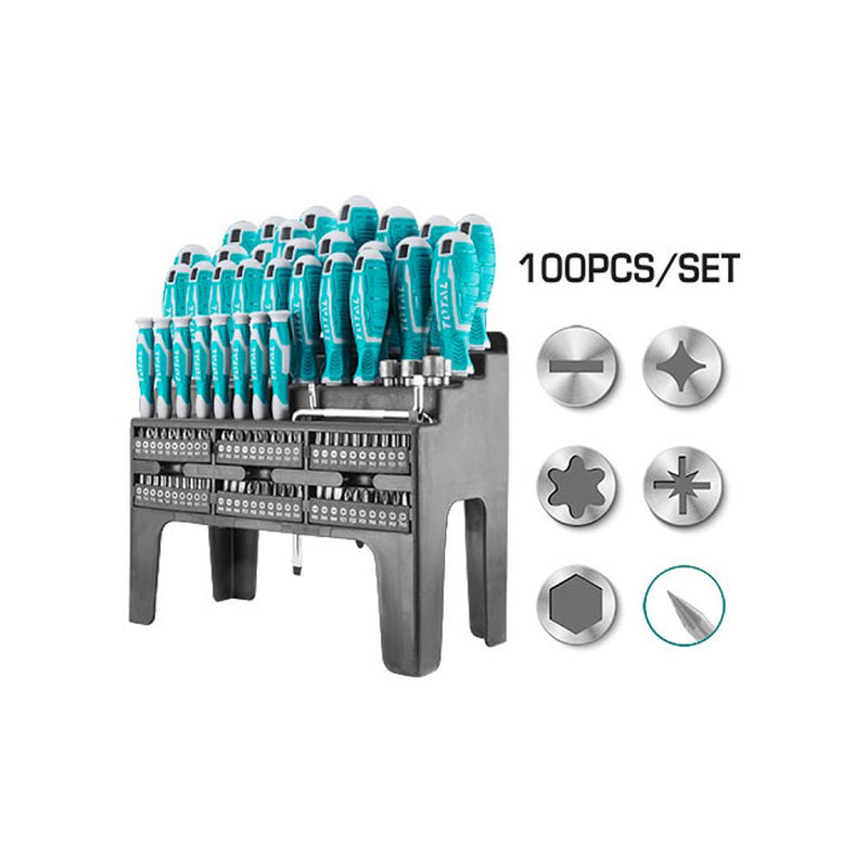 Juego de destornilladores de 100 piezas