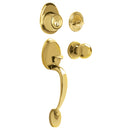 Cerradura de entrada Lock Gatillo galeana sencillo latón brillante