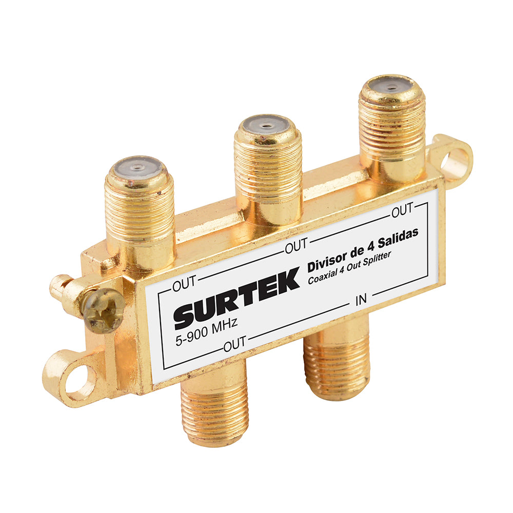 Divisor coaxial 1 entrada 4 salidas Surtek