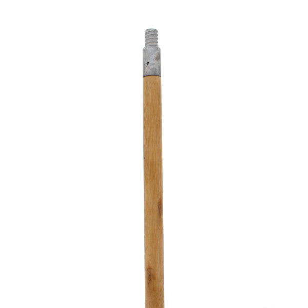 Mango de madera de 5 pies con punta de metal roscada