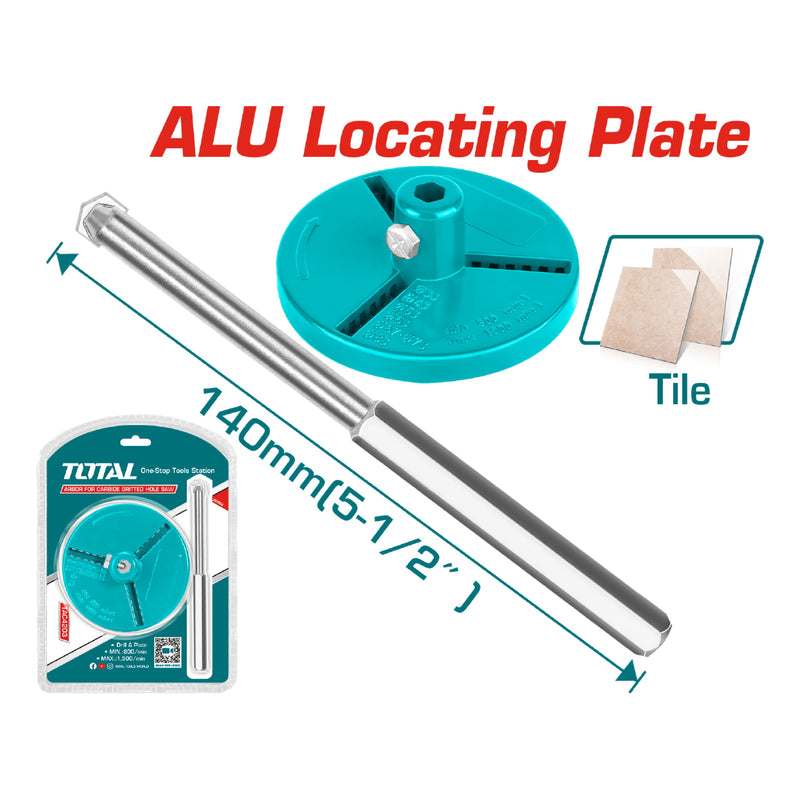 Vástago guía para brocas de carburo circulares total