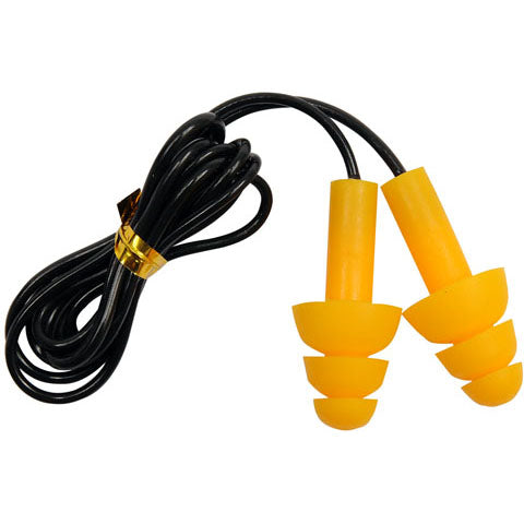 Caja 50 Pares - Tapones De Oído De Silicona Con Cable, 28 dB, 50 Pares