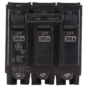 Breaker eléctrico 30 amperios de 3 polos, 120/240 V. General Electric (GE)