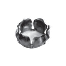 Flor artística de hierro forjado Diámetro Ø 55 mm, 33 mm de Alto.