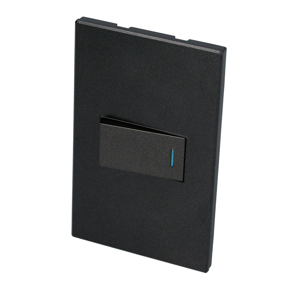 Interruptor con 1 apagador negro 1/3 Surtek.