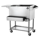 Estación coctelera móvil con ruedas