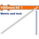 Regla de Acero. Tamaño: 1000mm(40") Mide metros y pulgadas.
