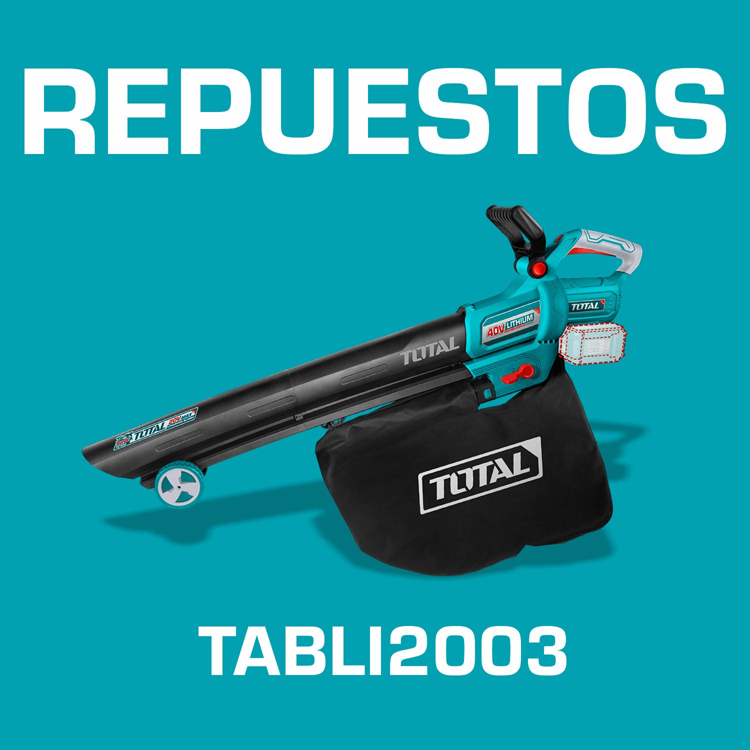 Repuestos Sopladora y aspirador 40V. Codigo TABLI2003