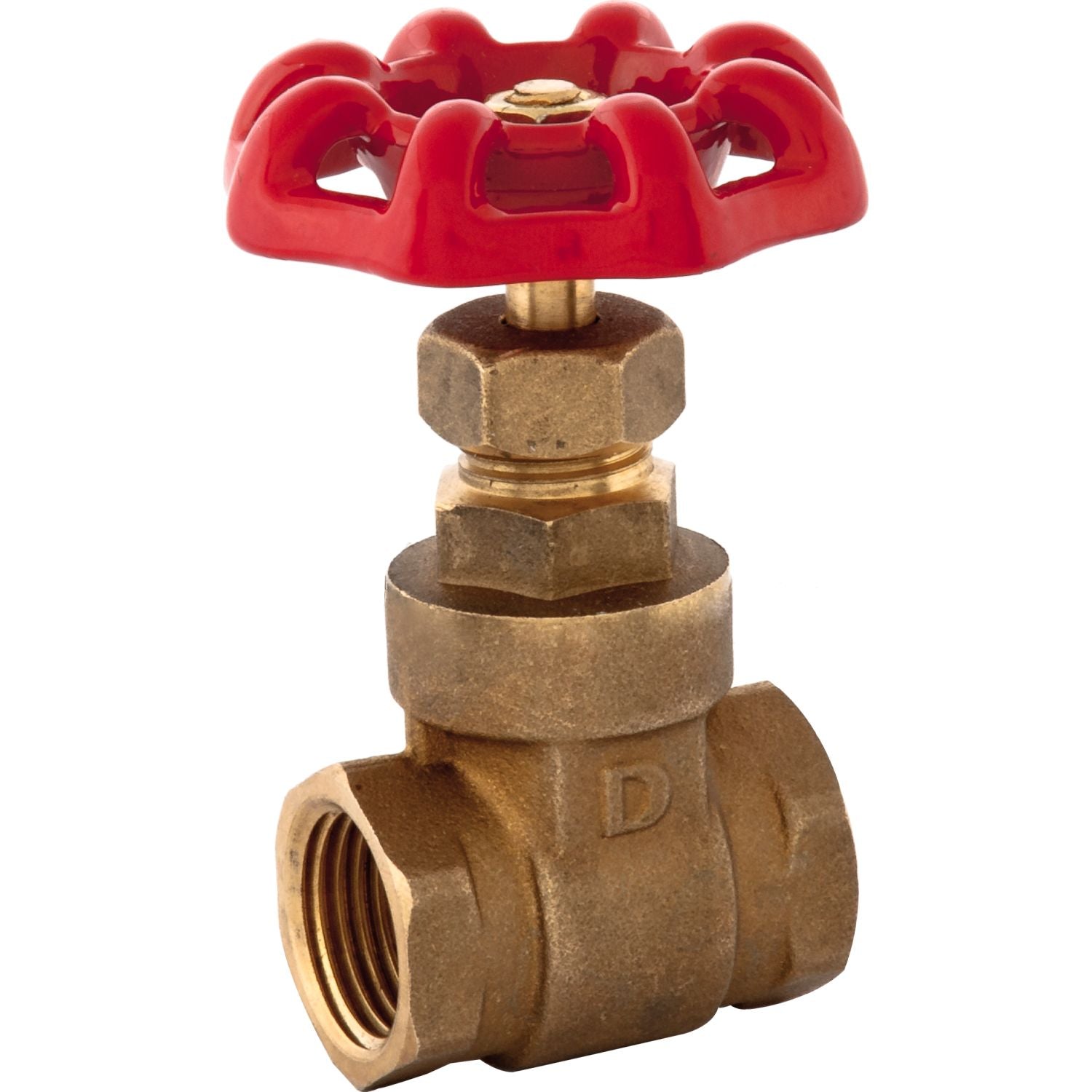 Válvula  de compuerta 1/2" de bronce roscada NPT 100 PSI