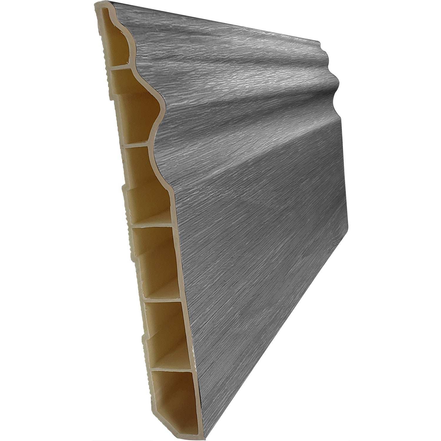 Zócalo PVC para piso SPC Roble Gris 90 x 2900 mm