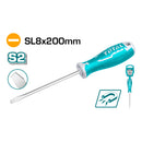 Destornillador de paleta. SL 8mm. Diametro: 8mm Largo 200mm.