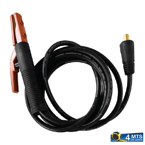 Pinza porta electrodo 500A Dinse 35 (4 mts).