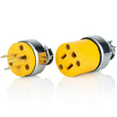 Enchufe con Blindaje Metalico y Clamp de Seguridad. Conexion Nema 5-15P. 15A-125Volt. 60 Hz