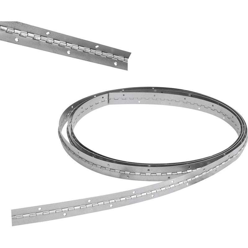 Bisagra de piano de 1" x 1 m con orificios Lock