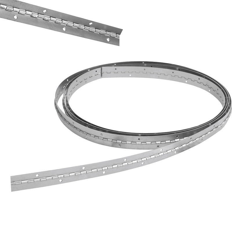 Bisagra de piano de 1" x 1 m con orificios Lock