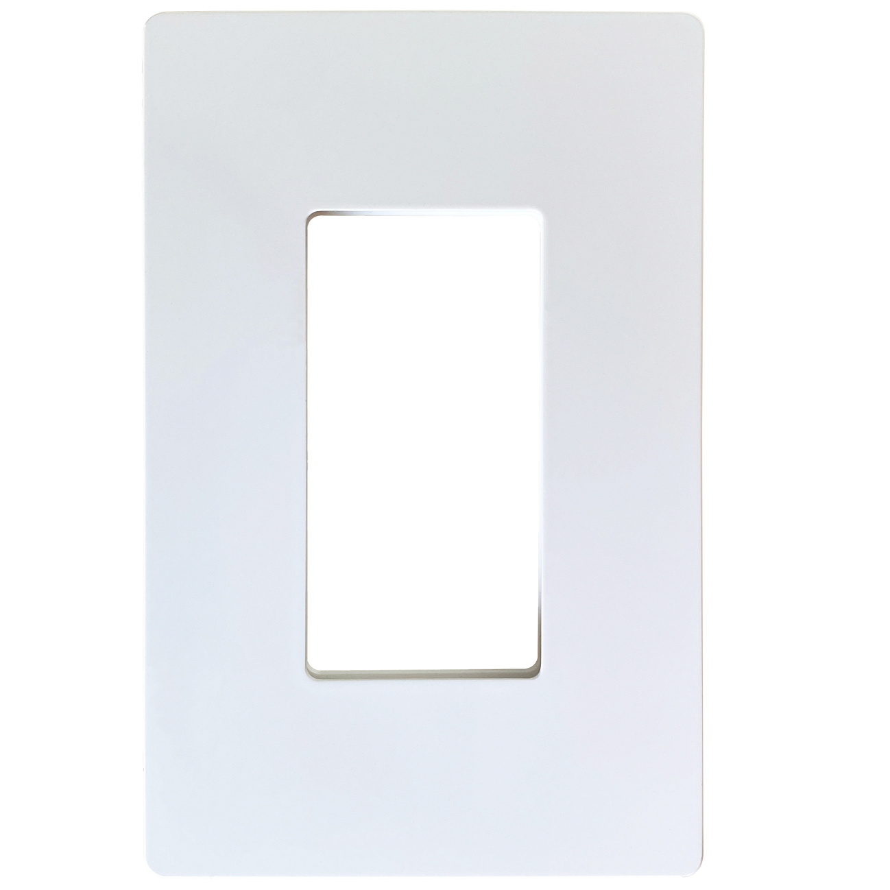 Tapa Plastica para Interruptor Sencillo Linea Decorativa. Incluye Tornillos Metalicos. Sin hoyos.