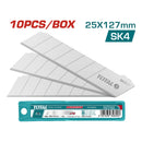 Cuchillas de repuestos exacto 10pzas 25*127MM SK4