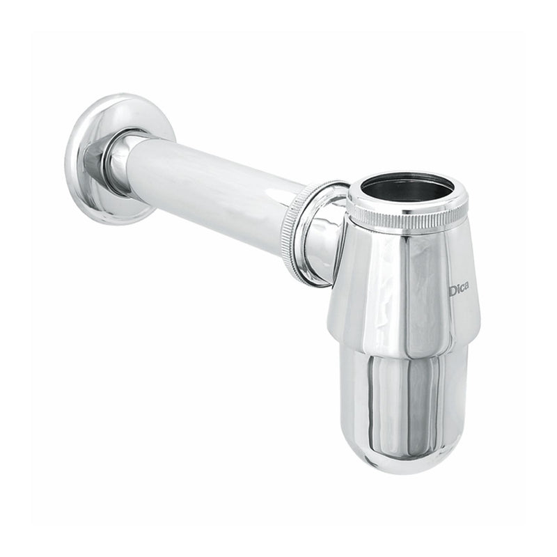 Trampa metálica para lavamanos ( sin desague) latón cromado