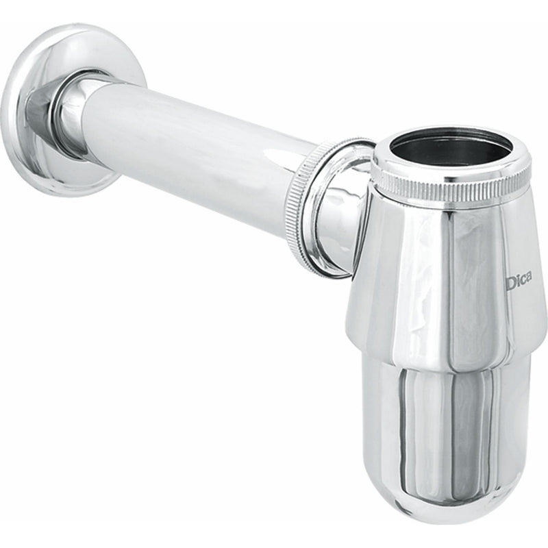 Trampa metálica para lavamanos ( sin desague) latón cromado