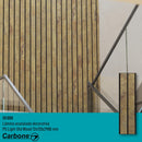 Lámina acanalada decorativa PS Light old wood 12x120x2900 mm