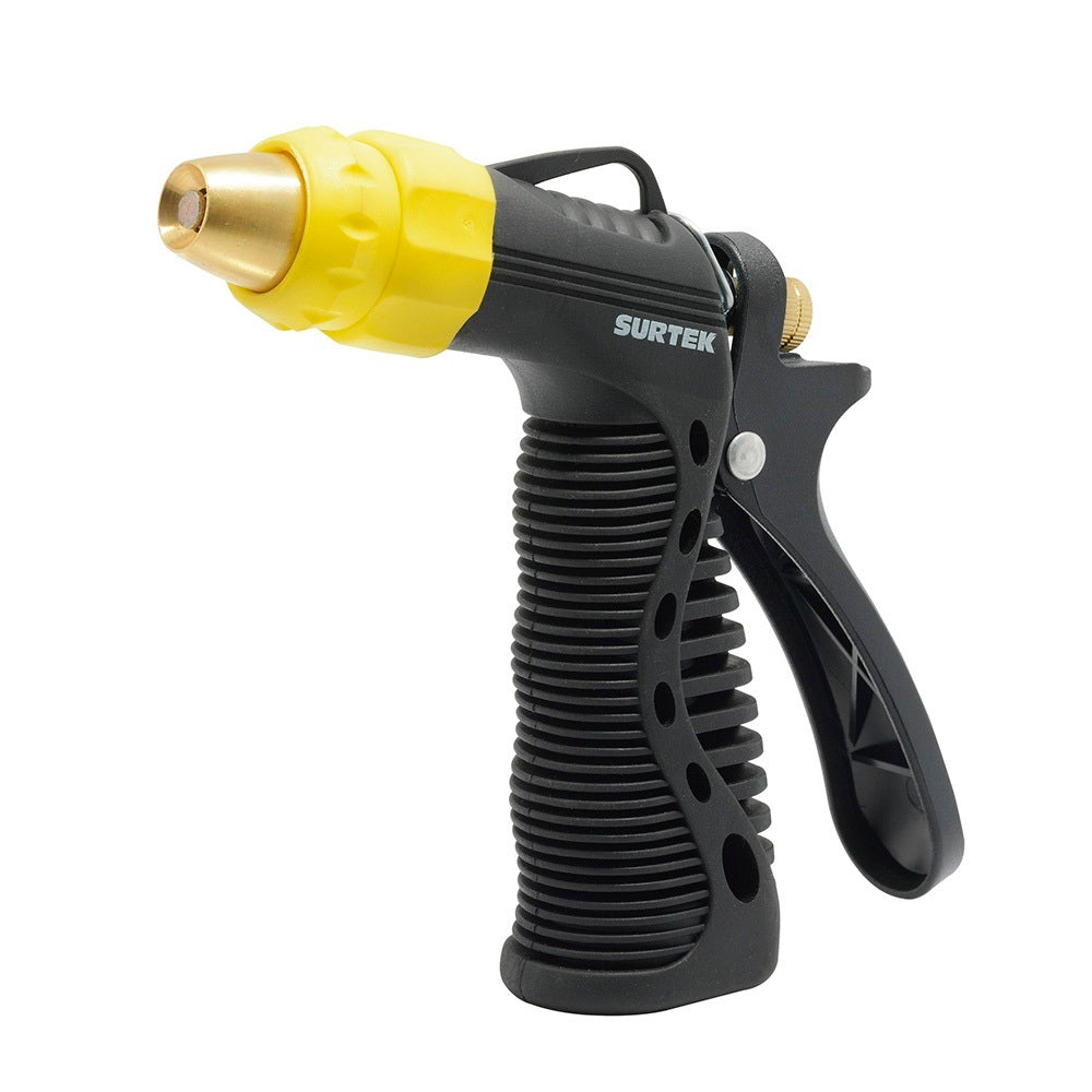 Pistola de riego para mangueras con boquilla regulable