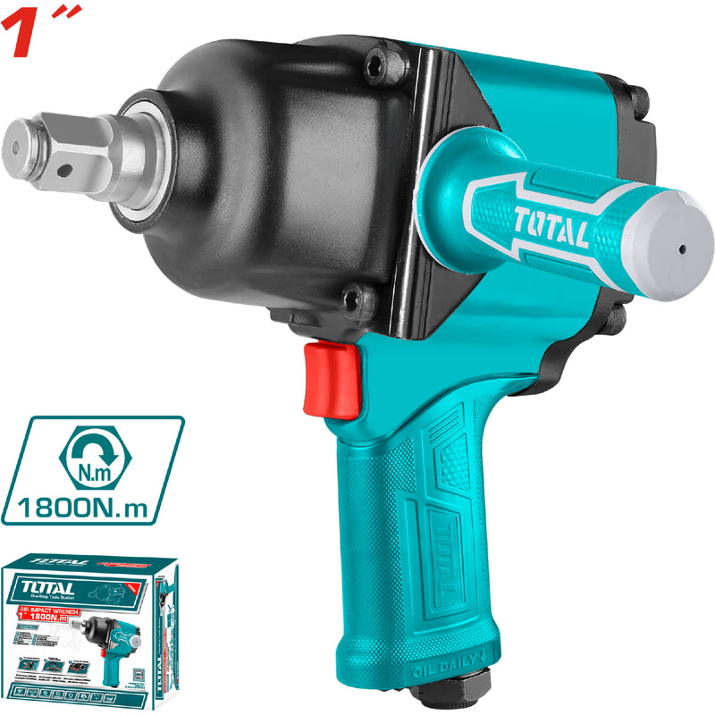 Llave de impacto neumática 1 " No-load speed:4000 rpm Max. Torque: 1800Nm (1328pies)