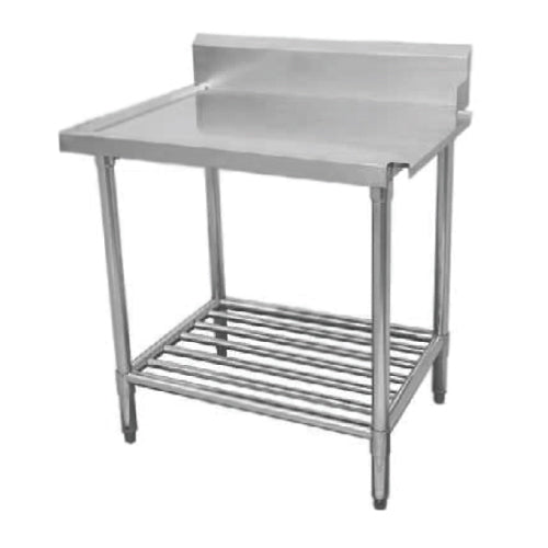 Mesa escurreplatos derecha. 90cm x 70cm. Compatible con fregadores dobles o triples.