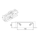 CERRADURA AL CENTRO. COLOR NEGRO