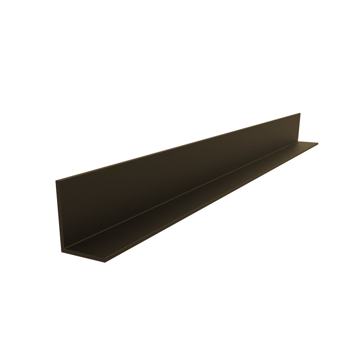 Angulo de 1 1/2" x 1 1/2"  Espesor 1.6 mm. Largo 5.85 mts. Acabado Anodizado Bronce 15 Micron