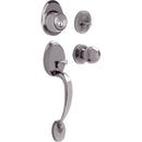 Cerradura de entrada Lock Gatillo galeana sencillo níquel satinado