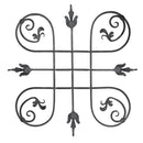 Rosón artístico de hierro forjado 800 x 800 mm