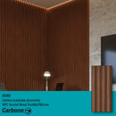 Lámina acanalada decorativa  WPC varnish wood 24x160x2900 mm