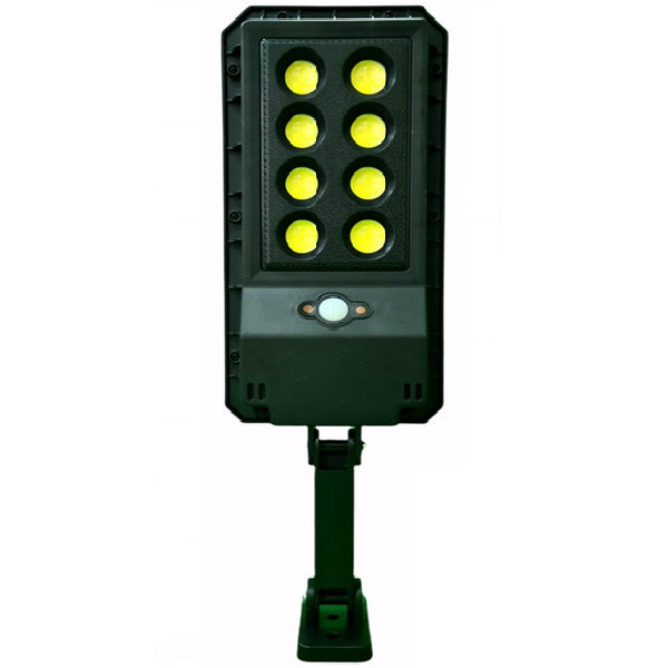 Lámpara con panel solar, chip on board (COB), 200 watts con sensor de movimiento y control remoto