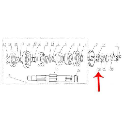 Arandela dentada (RKG150 / TX200)