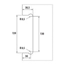 Recibidor de Cerradura pico de loro Brillante.