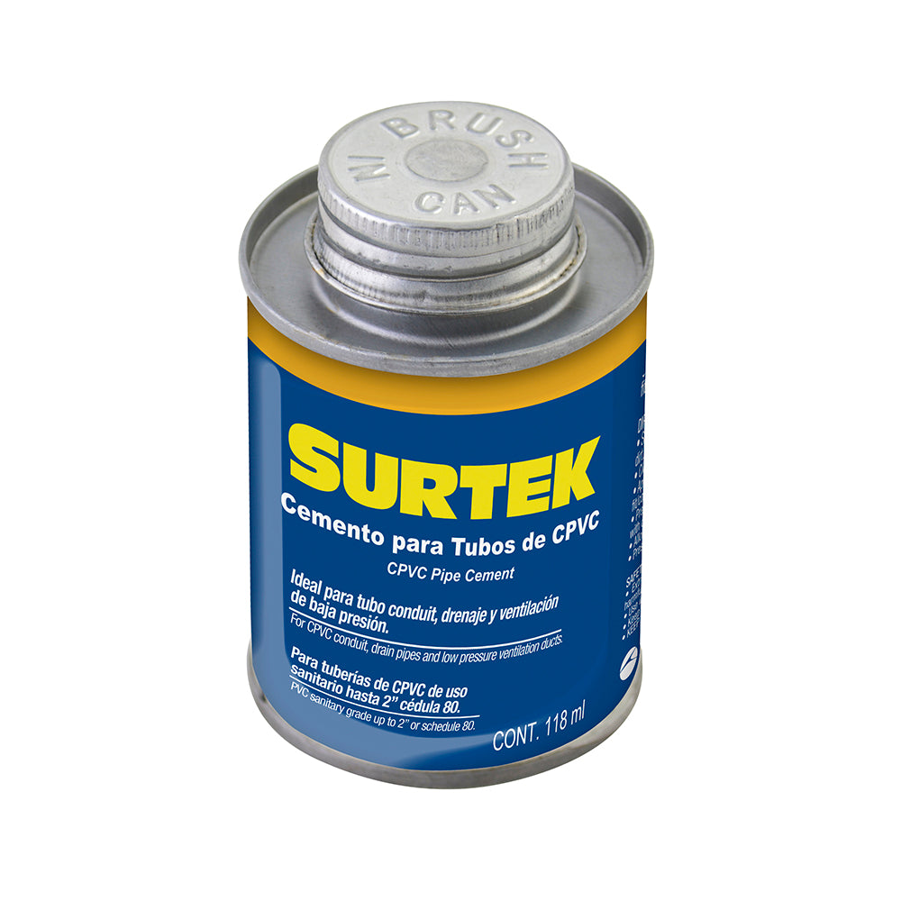 Cemento para tubo CPVC 118ml Surtek