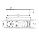 Cierra puertas hidráulico para pisos 150Kg