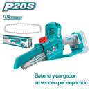 Motosierra 20V mini 6" a batería de iones de litio